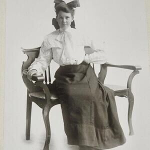 Antique 1904 Old Photograph Girl Woman Nell Lothrop Bushnell Photo California